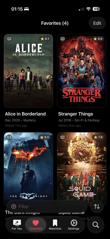 Browse movies and TV shows